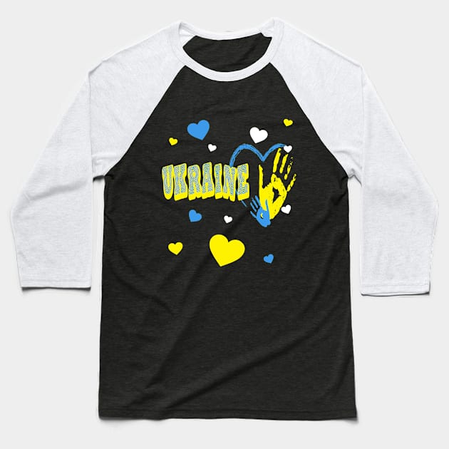 Ukraine trident Ukraine flag Ukrainian flag Ukraine Baseball T-Shirt by Darwish